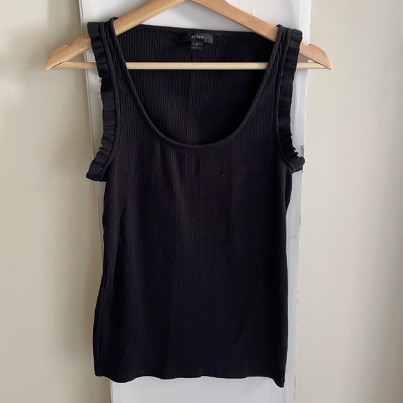 J. Crew Tops - S J. Crew ruffle tank 🖤
